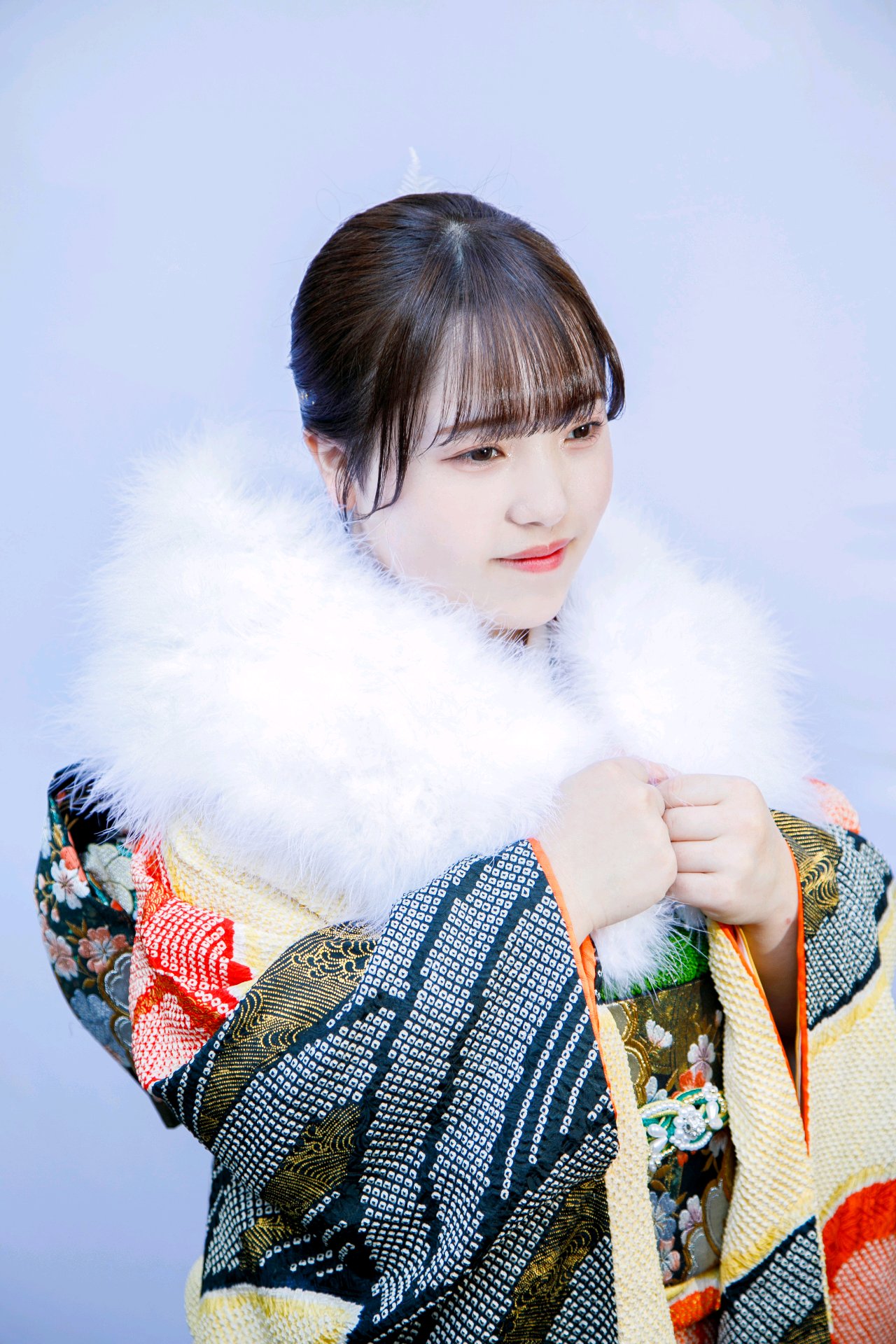 振袖のスタジオポートレート